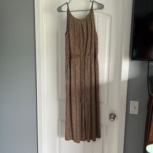 Maurice’s Leopard Print Jumpsuit. Size large